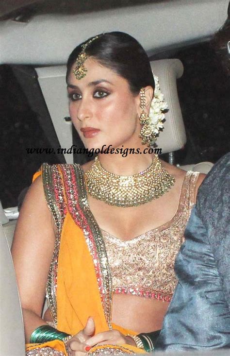 Gold And Diamond Jewellery Designs Kareena Kapoor In Uncut Diamond Bridal Jewellery