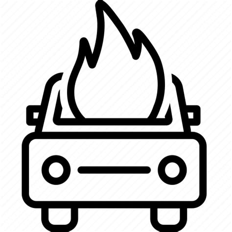 Accident Auto Burning Car Explosion Icon Download On Iconfinder