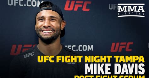 Ufc Tampas Mike Davis Surprised Thomas Ford Fight Wasnt Stopped