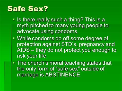 Safe Sex Powerpoint