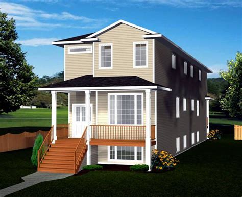 Split level house plans 25 back for every front design floor plan main a bright idea the backsplit bs143 contemporary home modern and tri spectacular to. Narrow lot Front to Back 2-Storey, Bi-Level Duplex Plan ...