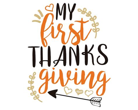 My First Thanksgiving Svg Thanksgiving Svg Baby Cut File Etsy