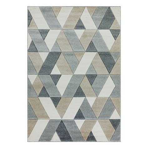 buy asiatic sketch geo rectangle rug 160x230cm grey and gold rugs argos