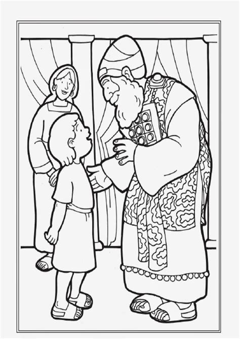 Juegos cristianos para toda la familia, donde podrás encarnar tus personajes bíblicos favoritos: Samuel es consagrado a Dios para colorear ~ Dibujos ...