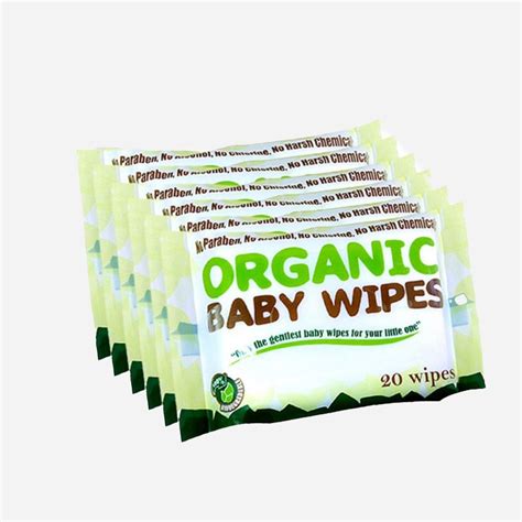 Organic Baby Wipes 20s Pack Of 6