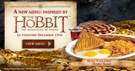 denny s creates a hobbit themed menu calls itself middle earth s diner first we feast