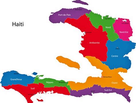 Haiti Map Of Regions And Provinces