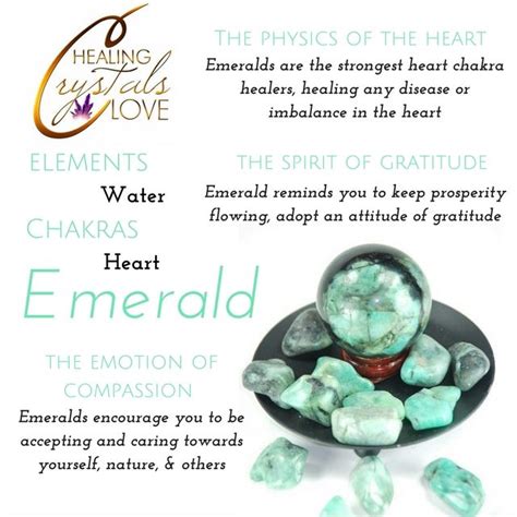 Emerald Crystals Gemstone Healing Healing Stones Chakra Crystals