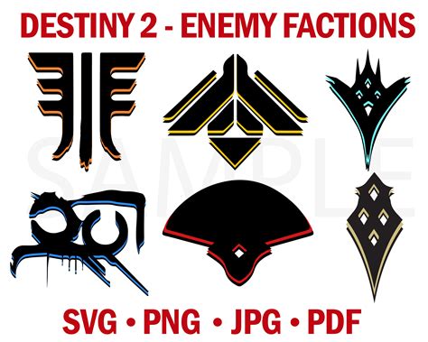 Destiny 2 Logo Bundle Svg Png Pdf  Destiny 2 Enemy Etsy Australia