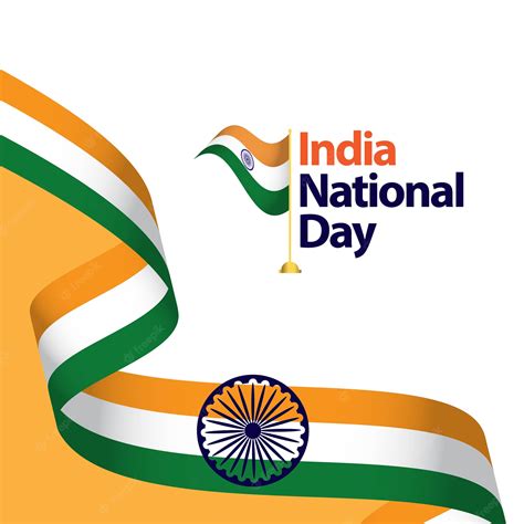Premium Vector India National Day Vector Template Design Illustration