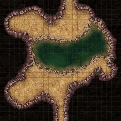 Dnd 5e Cavern Map Cavern Pit D D Map For Roll20 And Tabletop Dice