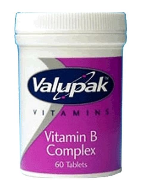 Weekly Deal Valupak Vitamin B Complex 60 Tablets Approved Food