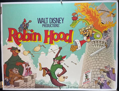 Robin Hood Original Walt Disney Vintage Movie Poster Original