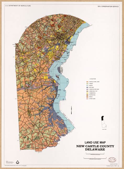 Land Use Map New Castle County Delaware Library Of Congress