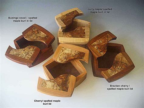 Birch, chestnut, ash, maple, olive, oak. A Decorative Keepsake Box Handmade of Exotic Woods