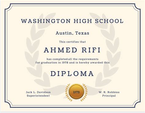 Free Printable High School Diploma Templates Free Printable A To Z