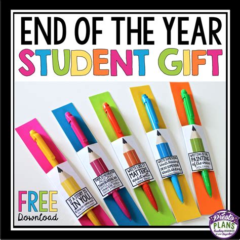 A pamphlet, something that flies, or a device you'd use to twist yarn. Student Gifts: Free End of Year Printables for Big Kids ...