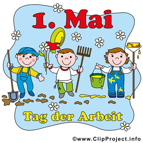 Tag Der Arbeit Bild Karte Clipart