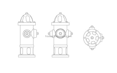 Fire Hydrant Free Cad Drawings