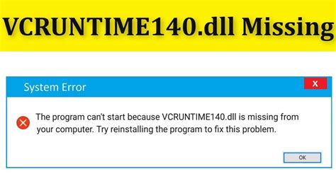 How To Fix VCRUNTIME Dll Is Missing Error Windows YouTube