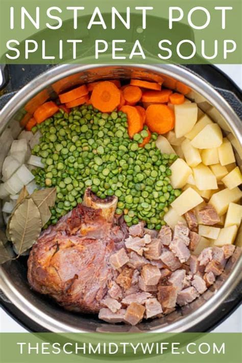 Pea soup or split pea soup is soup made typically from dried peas, such as the split pea. Easy Pressure Cooker Split Pea Soup with Ham | The ...