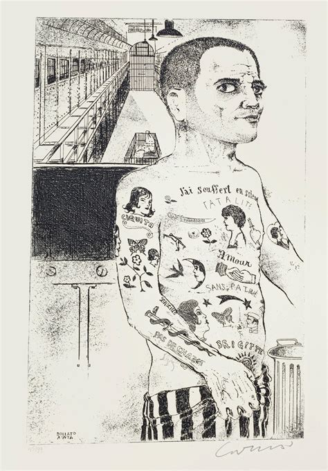 Bruno Caruso - Branded for Life - Etching by Bruno Caruso - 1980s For