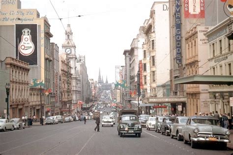 Melbourne 1960s Victoria Australia Australia History Melbourne Street