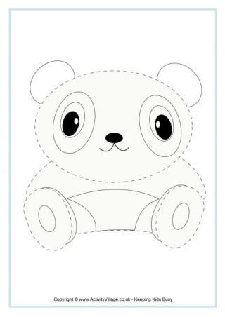 Big wave on the sea. Panda Colouring Pages