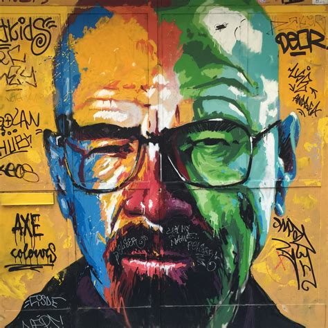 Found An Awesome Walter White Graffiti Portrait Rbreakingbad