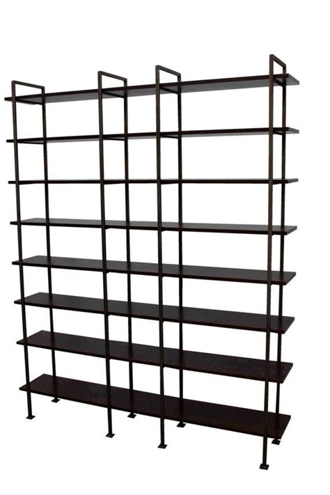 In good condition but not solid wood. Chelsea Modern Metal Library Bookcase Handmade in Los ...
