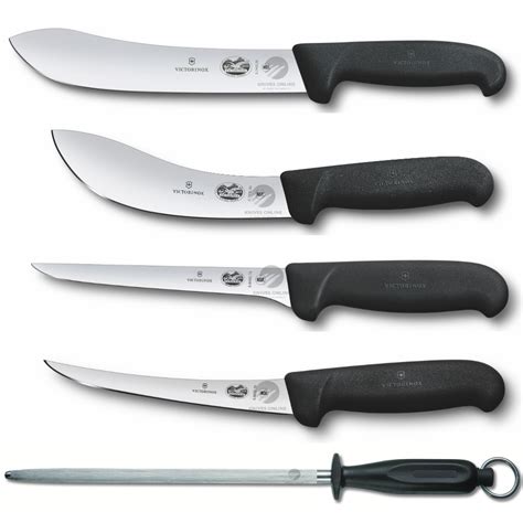 Victorinox 5pc Butcher Knife Set Kit Skinning Boning S Steel 5 Piece