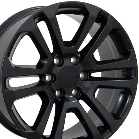 20 2015 Ck158 Chevy 1500 Gmc Yukon Sierra Satin Black Wheels Set Of 4