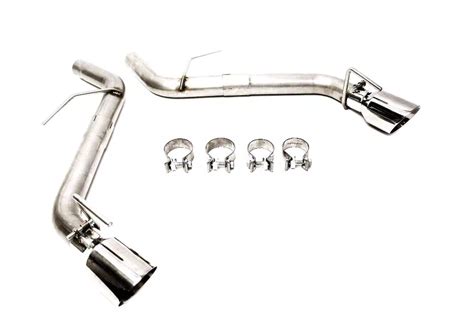 Camaro Muffler Delete Axle Back Exhaust With Polished Tips 16 24 20l