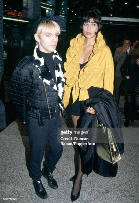 Nick Rhodes Of Duran Duran With His Wife Julie Anne Friedman Circa