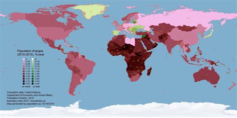 Population Map Of The Earth