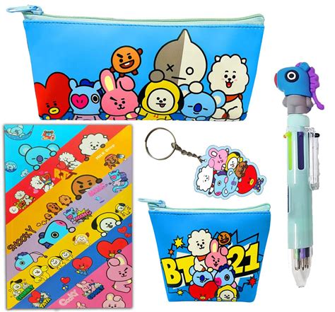 Neel Bt 21 Stationery Set For Kids Bts Army Team Pencil Box With