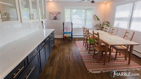 Having a quartzite kitchen countertop is a great choice especially if you cook or bake often. Classic White Quartzite Kitchen Countertops | Marble.com