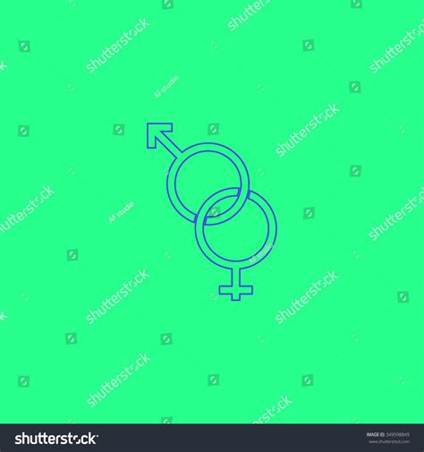 Twisted Male Female Sex Symbol Simple Stock Illustration 349598849