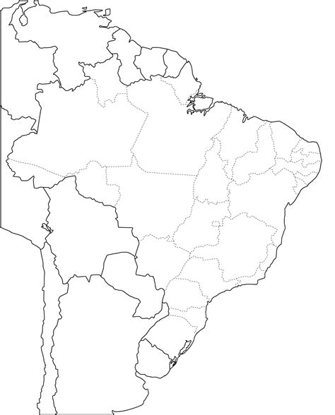 Mapa Politico Mudo De Brasil Para Imprimir Mapa De Estados De Brasil Images Hot Sex Picture