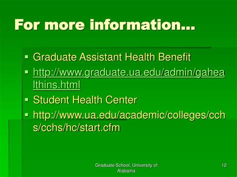 Ppt Graduate Assistant Health Benefits Powerpoint Presentation Free