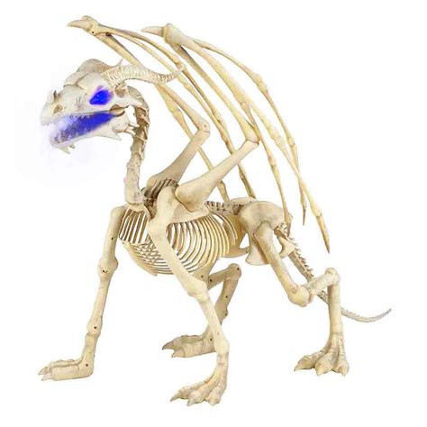 Home Accents 35 Ft Animated Led Lit Skeleton Dragon Halloween