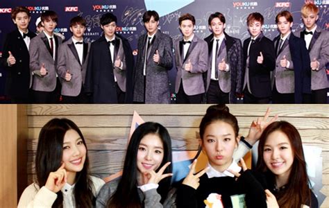 Red velvet x exo collaboration red velvet amino. EXO dan Red Velvet Foto Bareng Jackie Chan di GDA 2015