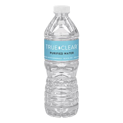 True Clear Trc05l24ct Purified Bottled Water 169 Oz Bottle 24