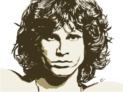 Jim Morrison Vector Art Vector Art Portrait Art Pop Art
