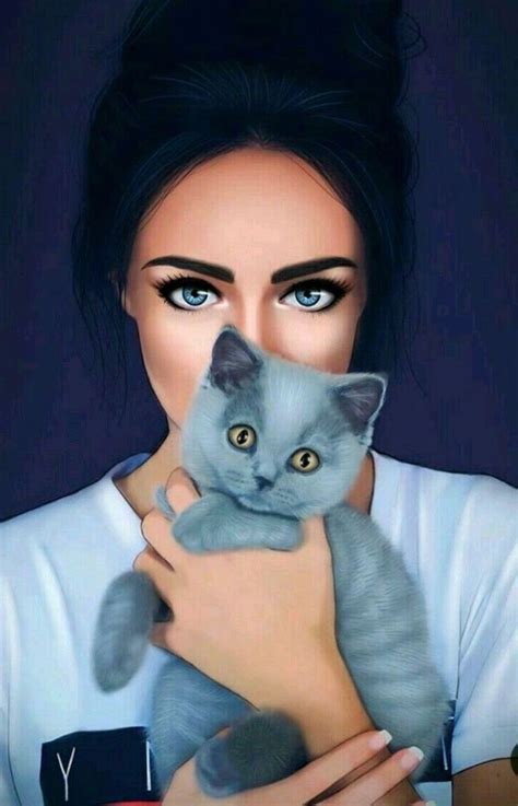 Black Hair Blue Eyes Grey Cat How To Draw A Face