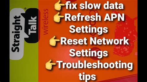 Straight Talk Wireless How To Fix Slow Data And Network Problems Youtube