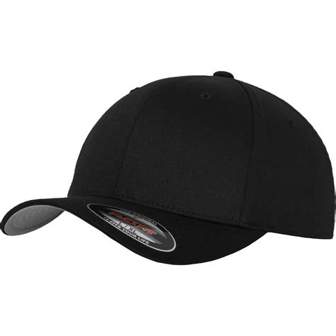 Flexfit Wooly Combed Black Xss Baseball Cap For Adults