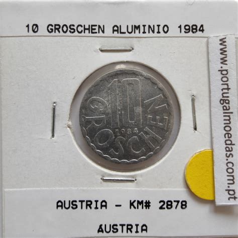 Wcepau28781984a Áustria 10 Groschen 1984 Alumínio World Coins