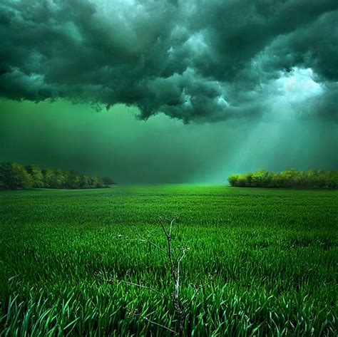 Wallpaper Sunlight Landscape Nature Sky Clouds Storm Green