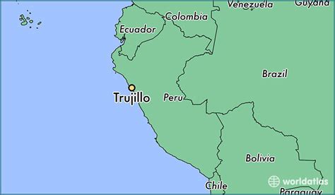 Where Is Trujillo Peru Trujillo La Libertad Map
